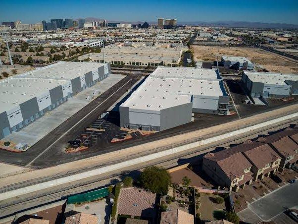 Aerial view of Las Vegas industrial park